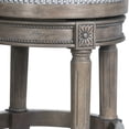 thumbnail image 4 of HomeRoots 550092 31 in. Solid Wood Swivel Backless Bar Height Bar Chair, Gray, 4 of 5
