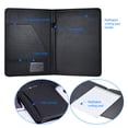 thumbnail image 4 of Tomshine Multifunctional Business Portfolio Padfolio Folder Document Case Organizer A4 PU Leather with Business Holder Memo Note Pad, 4 of 7