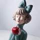 thumbnail image 3 of Estatuas modernas y adorables de niñas, figuras decorativas para sala de estar, dormitorio, Manzana niña verde, 3 of 4