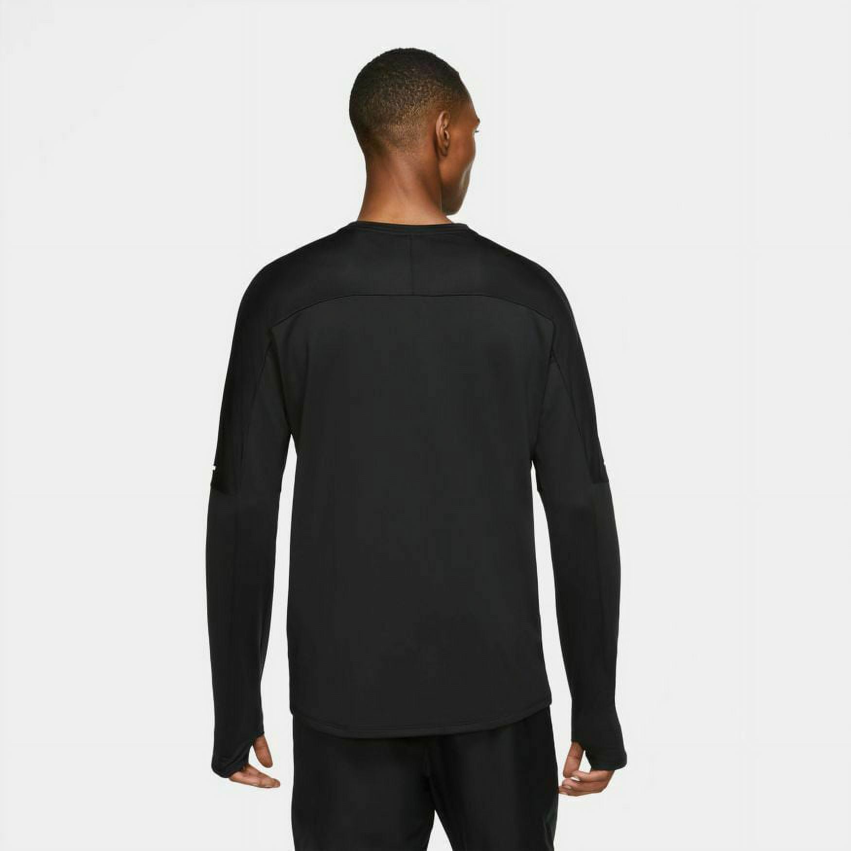 nike men's element crew running long sleeve tee