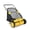 Yellow, variant on 26 Inch Push Lawn Sweeper with Large 7 cu ft Collection Bag, Heavy Duty Steel Frame, 10" Rubber Wheels, 4 Spinning Brushes, Manual Height Adjustment for Leaves Grass and Yard Debris