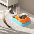 thumbnail image 5 of Cuenco de comida para gatos, bebedero automático antiderrames de acero inoxidable, cuenco de agua inclinado de 15 grados para mascotas pequeñas y medianas, 5 of 5