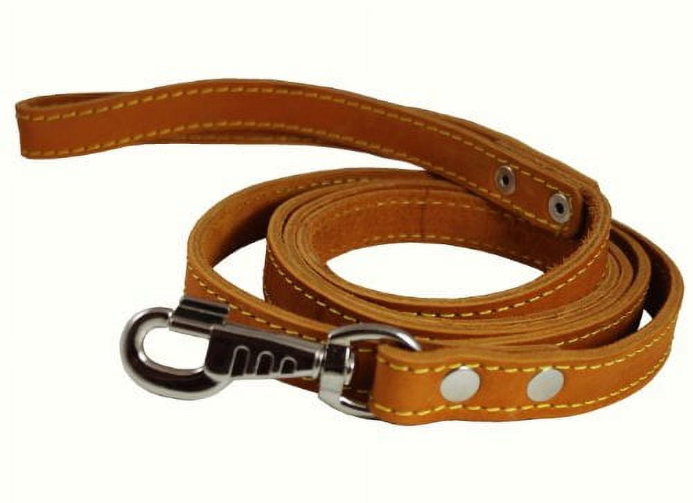 Genuine Thick Leather Dog Leash 6' Long, 3/4' wide, for Xlarge Breeds, Cane Corso, Mastiff