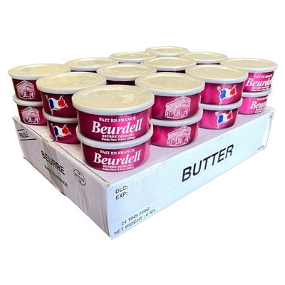 Beurdell Real Canned Butter from France, Smooth, Creamy High Quality Single Salted Butter Case of 12 cans