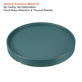 thumbnail image 3 of Unique Bargains 6' Ceramic Round Planter Saucer Flower Pot Drip Tray Coaster, Cyan 2 Pack, 3 of 5