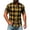 #02 Yellow 【Mix & Match: Choose Your Favorites】, variant on Men's Short Sleeve Stand Collar Shirt, Casual Plaid Pullover Top, Nylon Spandex Blend, Quick Dry, Lightweight Streetwear for Summer Vacation & Daily Fashion, Urban | Zenithor,Red L