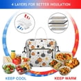 thumbnail image 4 of Autumn Halloween Pumpkins Pattern Womens Lunch Box for Work,Insulated Large Lunch Bag for Tween and Teen,Loncheras Para Mujer,Leakproof Adult Lunch Bag for Work,Beach,Travel,Picnic,Camping, 4 of 7