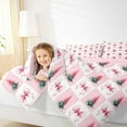 thumbnail image 4 of Feelyou Green Christmas Tree Bedding Comforter Set, Bowknot Plaid Buffalo Twin Comforter Sets, Teens Boys Girls Kids Reversible Bedding Set, Ultra Soft Home Decor, 2pcs, 4 of 8