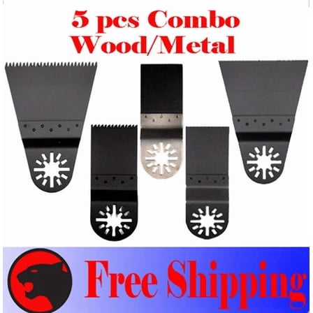 Fyna -5 Pc Oscillating Multitool Saw For Wood Metal Cutting