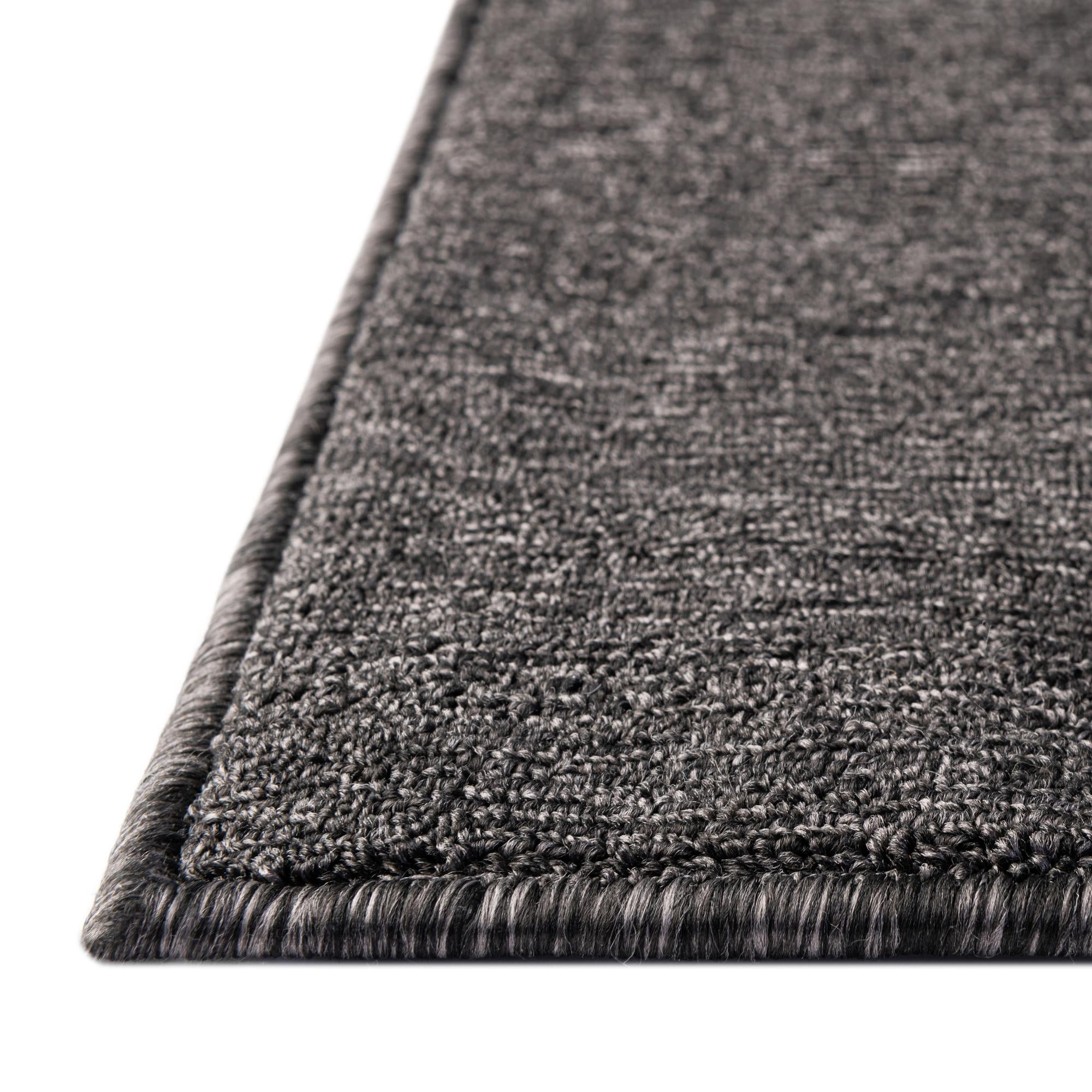 Unique Loom Everyday Solid Collection Area Rug - Mono (3' 3" Square Charcoal/Gray)