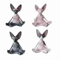 thumbnail image 6 of New Meditation Yoga Happy Cat Whimsical Buddha Sphinx Figurine Art Decor Sculpture Outdoor Garden Statue Home Decoration Crafts, 6 of 9