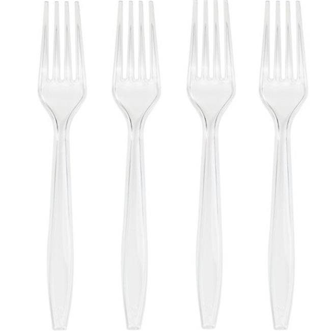 Hoffmaster Group 010461B Premium Plastic Bulk Forks, Clear 50 per