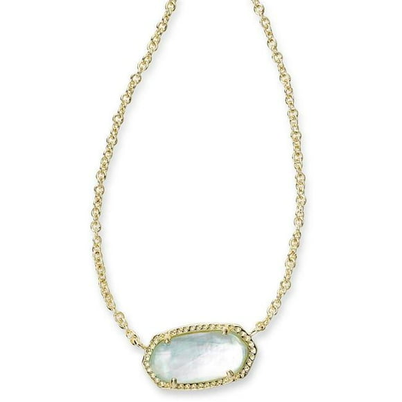 Kendra Scott 4217714616 Elisa Pendant Necklace - Light Blue Illusion