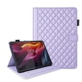 thumbnail image 3 of for Lenovo Idea Tab Pro 12.7 inch 2025 (TB-373FU/TB-375FC) Case, Rhombus Pattern Multiple Viewing Angles Stand Slim Folio Cover (Purple), 3 of 6