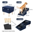 thumbnail image 4 of Rampa para perros Miemie's Corner 3 en 1 con almacenamiento de 18,9 × 17,7 × 18,9 cm, 4 of 9