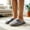 Gray, variant on Womens House Slippers Soft Non Slip Closed Toe Memory Foam Comfy Lightweight House Fuzzy Shoes Beige 6