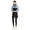 Blue, variant on Riforla Women's Rashguard Swimsuit Set Long Sleeve with Hijab Cover up for Beach Surfing Swimming Full Coverage Conservative Swimsuits for Women Blue S