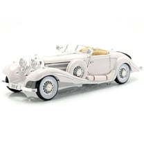 1936 Mercedes Benz 500 K Special Roadster White 1/18 Diecast Model Car by Maisto