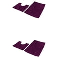 thumbnail image 1 of kurtrusly 1/2/3 Polyester Chenille Rug Carpet With Soft Texture Good Stepping Feeling And Strong Grip Prompt Deep Purple 50*80+50*50 2PCS, 1 of 6