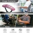 thumbnail image 7 of SCRAWLGOD Marble Print Golden Pink Non-Slip Computer Chair Slipcover with Arm Rest Protector Cozy Removable Swivel Chair Covers Breathable Desk Chair Cover, 4 Pieces, 7 of 7