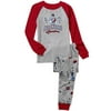 Little Boys' 2-Piece Organic Cotton Football Pajama Set