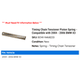thumbnail image 2 of Timing Chain Tensioner Piston Spring - Compatible with 2004 - 2006 BMW X3 2005, 2 of 2