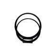 thumbnail image 1 of Sagebrook Home S/2 12/14" Aluminum Ring, Black, 1 of 6