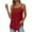 Red, variant on Yigetop Flowy Tank Tops for Women, Summer Tank Tops for Women 2025 Loose Fit Pleated Square Neck Sleeveless Shirt Curved Flowy Vest Basic Cotton Tee Sleeveless Tops for Women Sky Blue L