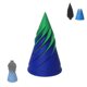 thumbnail image 2 of Fidget Toy 3D Imprimió El Paso Del Alivio Tensión Juguete Cono Espiral A Través La Pirámide, 2 of 8