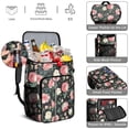 thumbnail image 5 of Travel Cooler Bag - Pioneer Flower Camping Beer Cooler Backpack with Bottle Opener- Waterproof Insulated Picnic Backpacks - Cooler Bag for Beach, 5 of 6