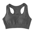 thumbnail image 3 of High Support Sports Bra Removable Padding Yoga Tank Top For Running Training Non Comfort, S, Dark Gray, 3 of 5