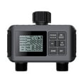 thumbnail image 1 of Mistaha Smart Irrigation Controller with Dual Outlets, Outdoor Gardening Plant Pots Automatic Watering Timer, Rain Delay, Child Lock, IP55 Waterproof Timer for Garden Lawn Pool - Black, 1 of 6