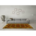 thumbnail image 3 of Ahgly Company Indoor Rectangle Oriental Yellow Traditional Area Rugs, 2' x 4', 3 of 4