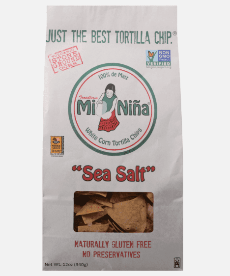 Mi Nina Tortilla Chips Sea Salt 12 oz (Pack of 9)