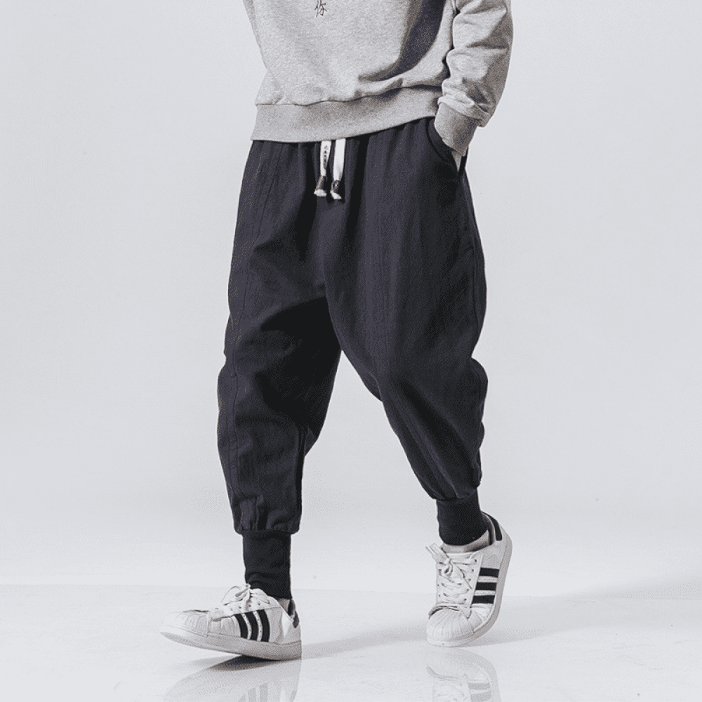 Mens Casual Elastic Baggy Harem Pants Trousers Fashion Comfortable Casual Pants Mens Casual Elastic Baggy Harem Pants Trousers Fashion Comfortable Casual Pants