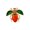 Strawberry, variant on Elegant Crystal Rhinestone Fruit and Bee Brooch - Fashionable Gold Plated Fruit Insect Lapel Pins for Dresses and Accessories - Apple Green