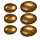 thumbnail image 1 of Huevos de Pascua de plástico para niños, cáscaras de huevo vacías, juguetes (dorados), 6 uds., 1 of 6