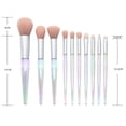thumbnail image 7 of 10 Piece Transparent Makeup Brush Set Conical Handle For Application, 7 of 7
