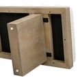 thumbnail image 2 of Pemberly Row Banc d'Accent Rembourré 52 Pouces en Boucle Blanc Ivoire, 2 of 10
