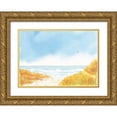 thumbnail image 1 of Lee, Judson 18x14 Gold Ornate Wood Framed with Double Matting Museum Art Print Titled - Blue Birds Beach, 1 of 4