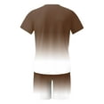 thumbnail image 5 of Men'S Short Sets 2 Piece Summer Beach Outfits Short Sleeve Hooded Shirt and Beach Shorts Set Oversize Fashion Sport Sets (Brown,4XL), 5 of 5