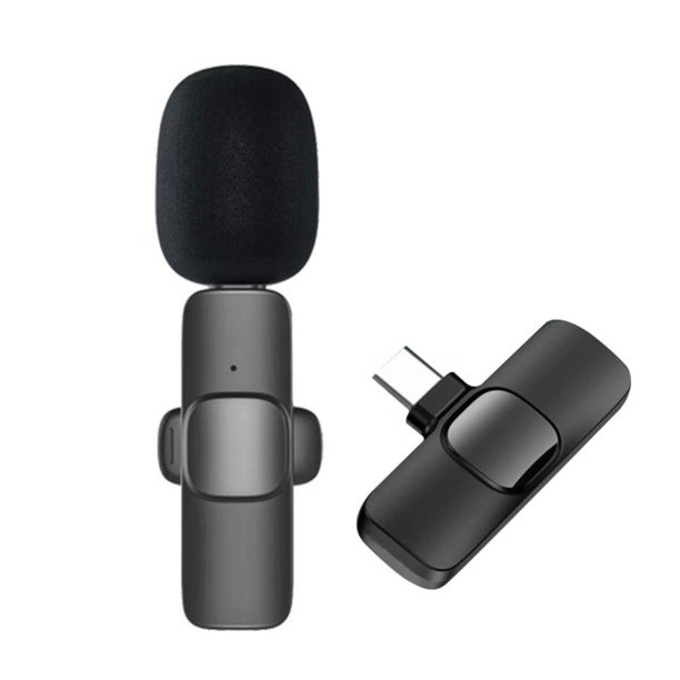 Wireless Lavalier Microphone Plug-Play UHF Microphone System for USB-C Android Laptop TikTok YouTube Live Stream Zoom - Plug&Play/Auto Sync - Walmart.com