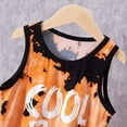 thumbnail image 6 of Nwiuh Little & Big Boys 2-Piece Cozy Summer Pajamas Black Gamer Tank Top Shorts Cool PJ Set (Orange, 3-4 Years), 6 of 8