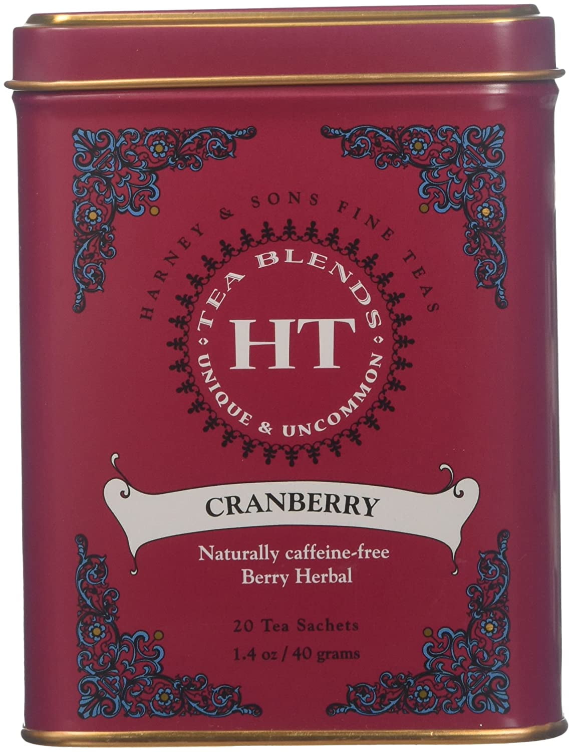 Harney & Sons, Cranberry, Caffeine Free, 20Count (Pack of 1) Walmart