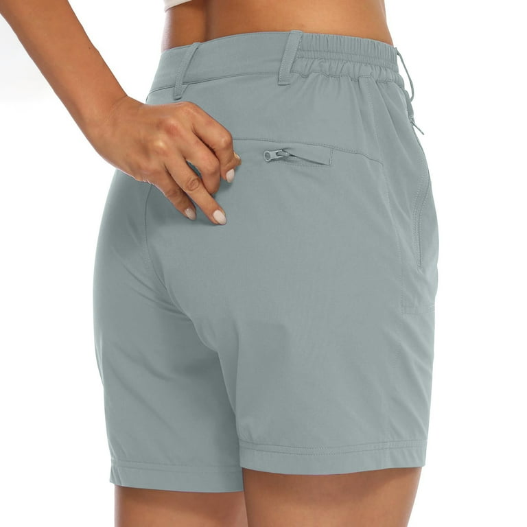 Women's Hiking Cargo Shorts with Pockets Casual SummerElastic