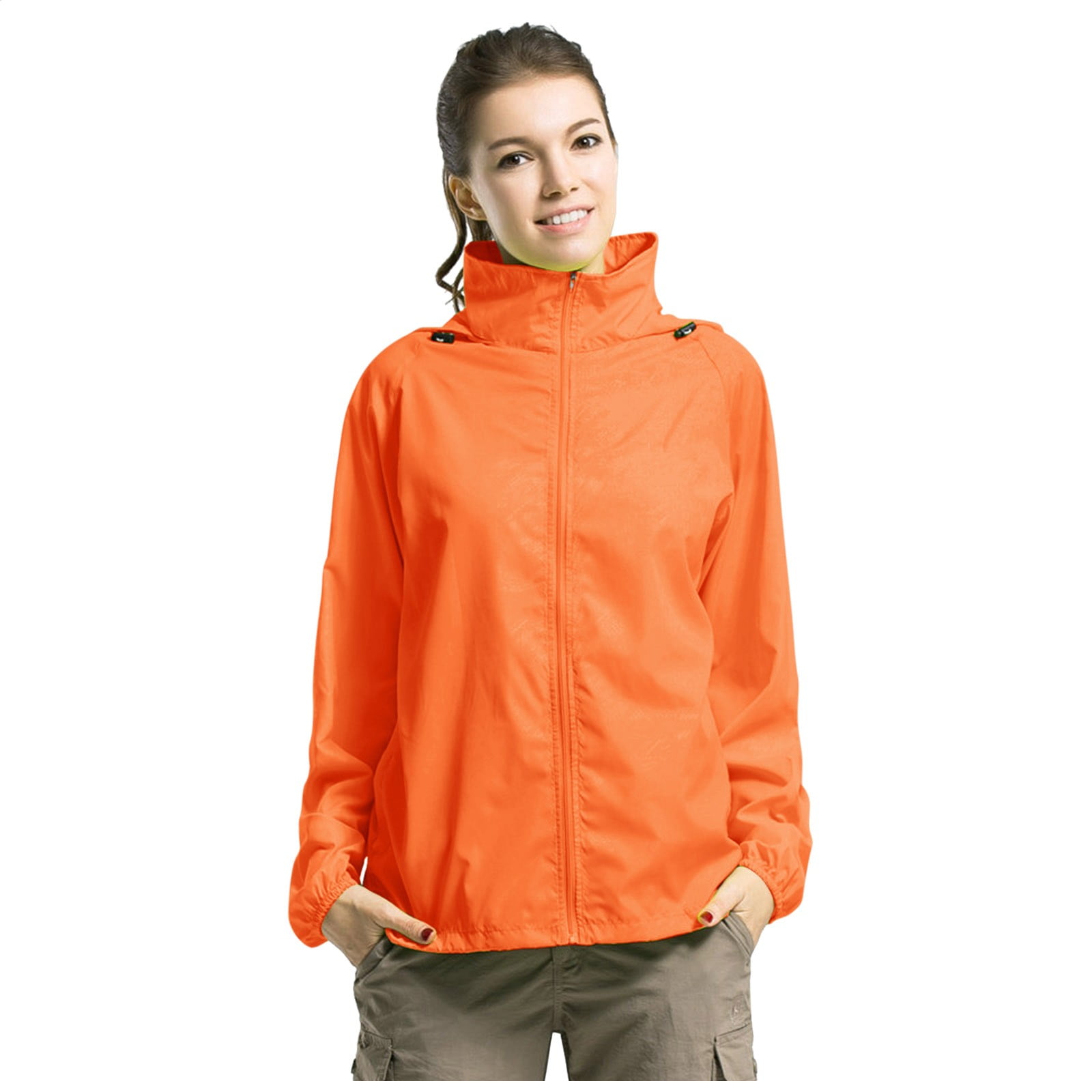 Coupe-vent Homme Vestes Pour Homme Quatre Saisons, Couleur Unie, Pliable, Légère, Coupe Veste De Pluie Homme