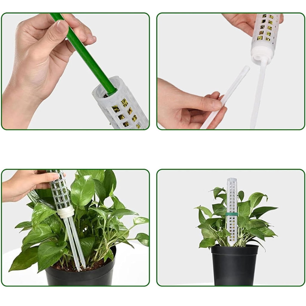 ZPAQI Plastic Moss Poles for Garden Plant Climbing Frame Plant Trelli Support Stick