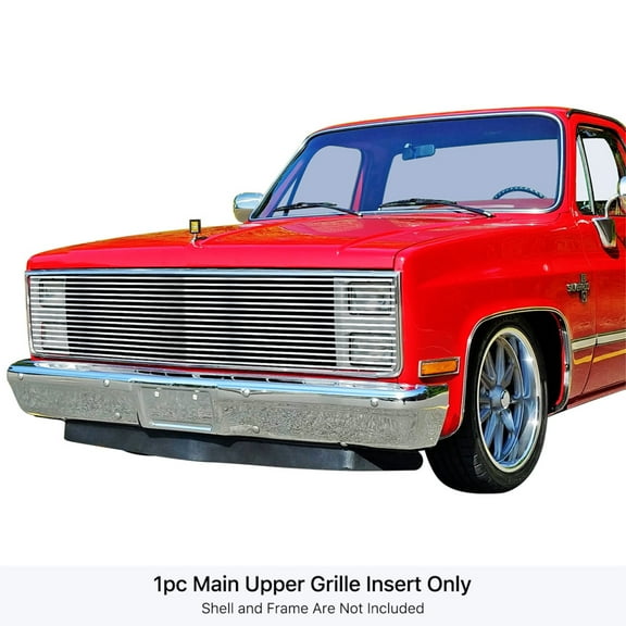 1981-1988 Chevy Blazer/1981-1987 Chevy C/K Pickup/1981-1988 Chevy Suburban/1981-1987 GMC C/K Pickup/1981-1988 GMC Jimmy/1981-1988 GMC Suburban (Phantom Style) Stainless Steel Polished Billet Grille