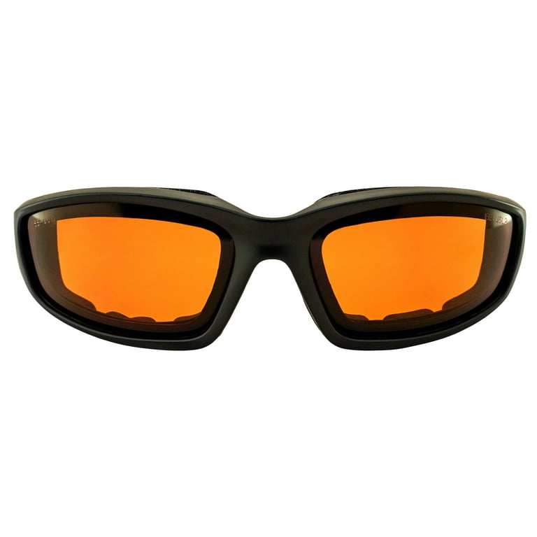 Motorcycle Sunglasses Foam Padded Mirror Lenses