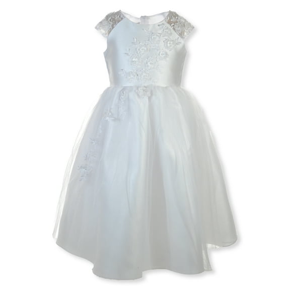 Bonnie Jean Girls' Communion Dress - white, 14 (Big Girls)